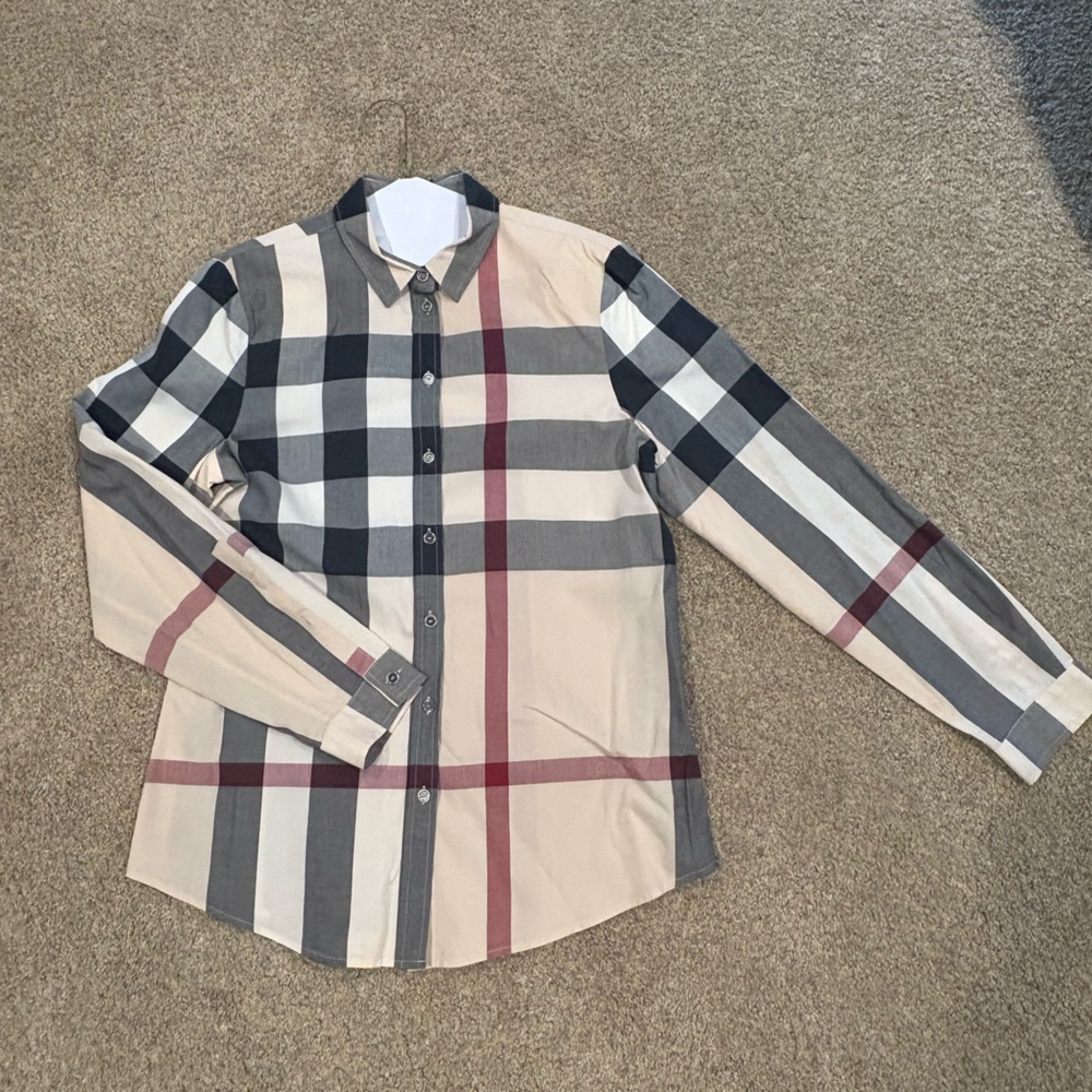 Women’s Burberry button down shirt